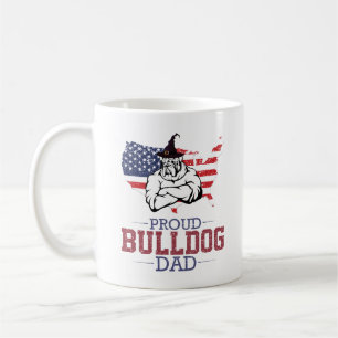Caneca De Café Proud Bulldog Dog Pai, Bulldog Dia de os pais Gift