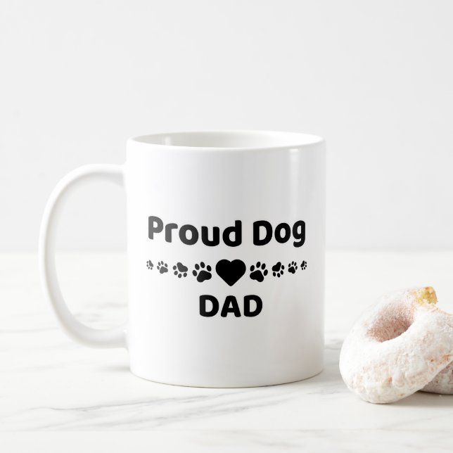 Caneca De Café Proud Dog Dad Coffee Mug (Com Donut)