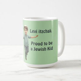 Caneca De Café Proud Jewish Kid - Cute & Soft Watercolor