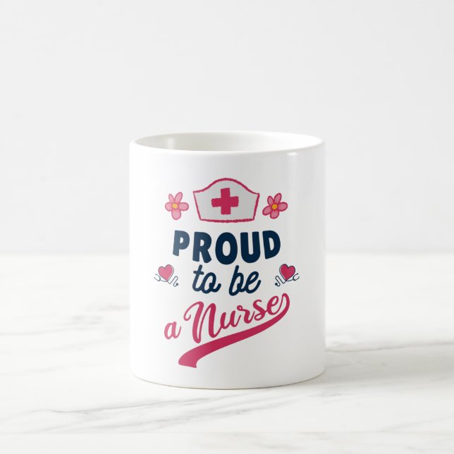 Caneca De Café Proud to be a Nurse (Centro)