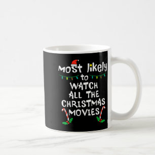 Caneca De Café Provavelmente Assistir Filme de Natal Xmas Família