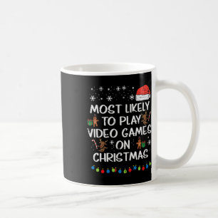 Caneca De Café Provavelmente Jogar Videos games na Família Natal