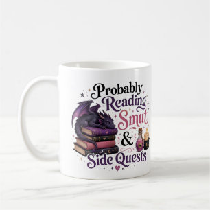 Caneca De Café Provavelmente Lendo Conteúdo Picante e Missões Par
