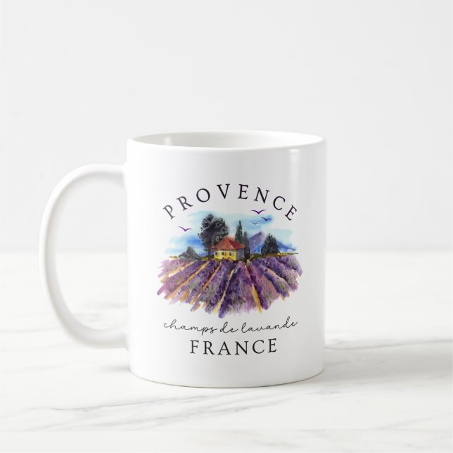 Caneca De Café Provence France – Lavender Fields (Esquerda)
