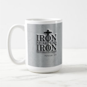 Caneca De Café Provérbios 27:17 Ferro Sharpens Iron Mug, Gift Cup