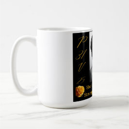 Caneca De Café Provérbios 31 Mug de café preto e amarelo para mul