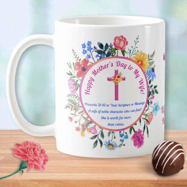 Caneca De Café Provérbios 31 Mug, Dia de as mães, QUALQUER OCASIÃ (Proverbs 31:10 gift for Mother's Day. Christian Mother's Day Gift for Wife. Proverbs 31.)