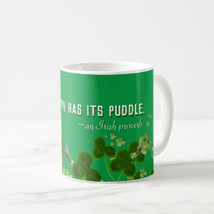 Caneca De Café Proverbo irlandês com sorte