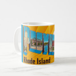 Caneca De Café Providence RI Retro Postcard Mug