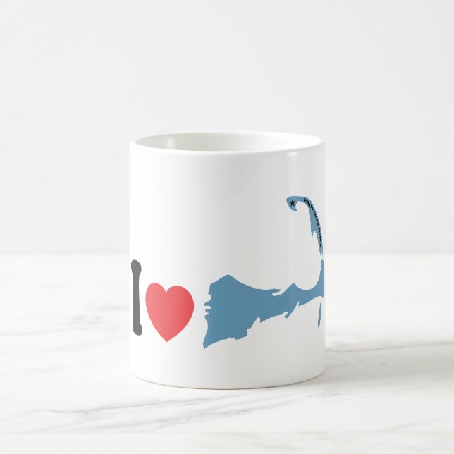 Caneca De Café Provincetown "eu amo" o projeto (Centro)