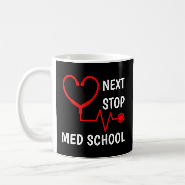 Caneca De Café Próxima Parada Estudante de Medicina Med School (Esquerda)