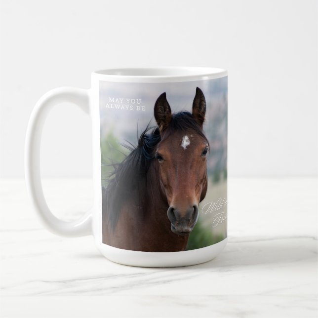 Caneca De Café Pryor Mountain Wild Horse "Ula" (Esquerda)