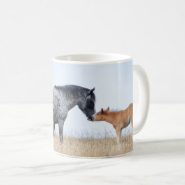 Caneca De Café Pryor Mountain Wild Stallion and Foal Coffee Mug