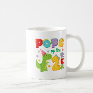 Caneca De Café Ps Dos Dois Rex 2º Aniversário Menino Dinossauro T