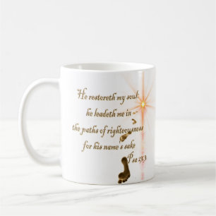 Caneca De Café Psa 23.3 O Senhor é a minha cãibra-pasteleira.