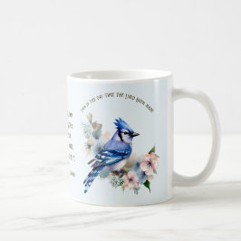 Caneca De Café Psalm 118:24-26 Song Bird Mug com Blue Jays