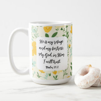 Caneca De Café Psalm 91:2 Christian Coffee Mug