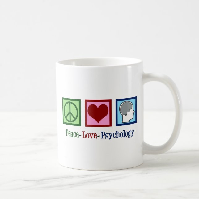 Caneca De Café Psicologia do Amor pela Paz (Direita)