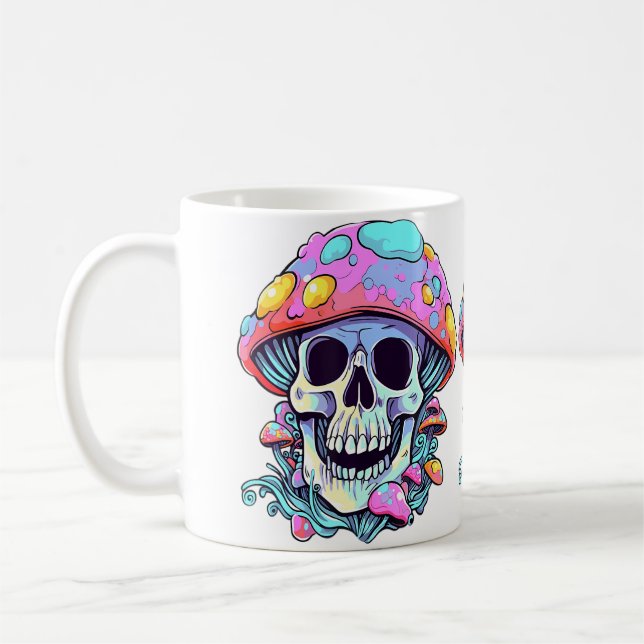 Caneca De Café Psychedelic Forest Festival Edm Crânio Dj (Esquerda)