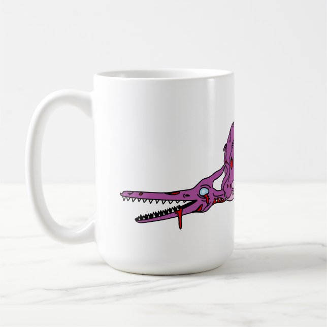 Caneca De Café Pterodáctilos Zumbis (Esquerda)