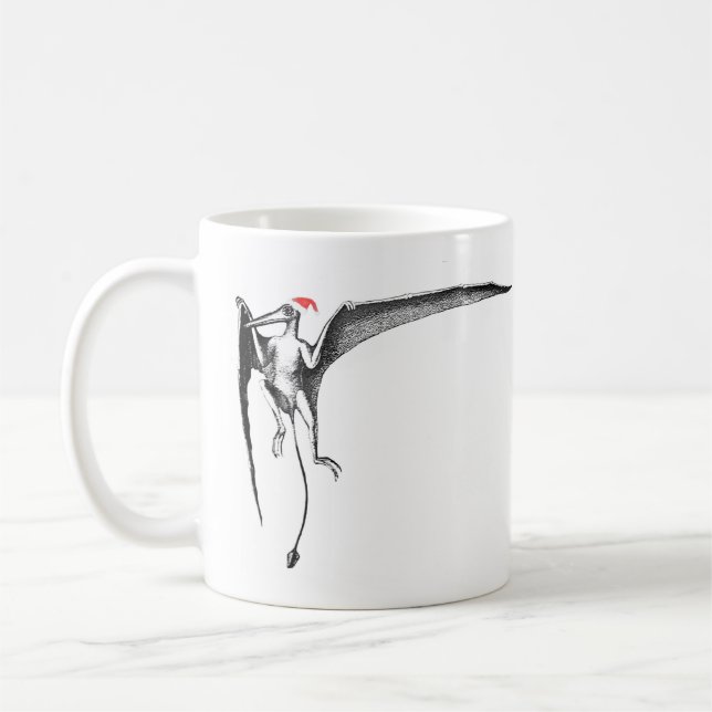 Caneca De Café Pterodátilo de Natal (Esquerda)