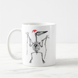 Caneca De Café Pterodátilo de Natal
