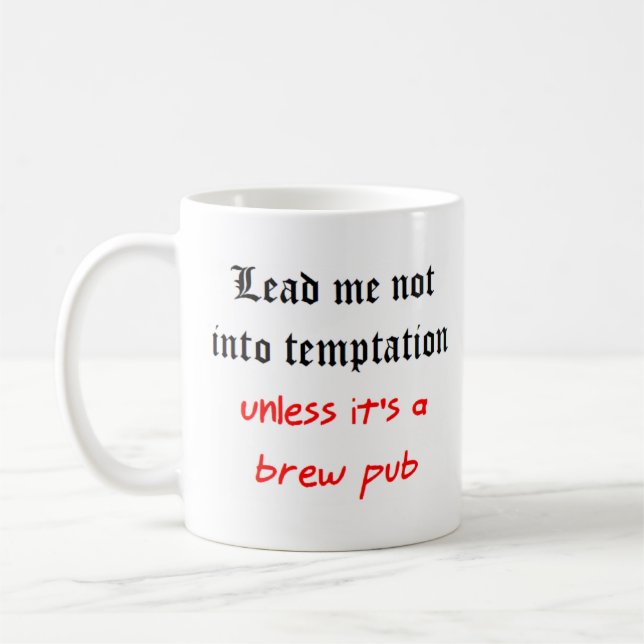 Caneca De Café pub da tentação (Esquerda)