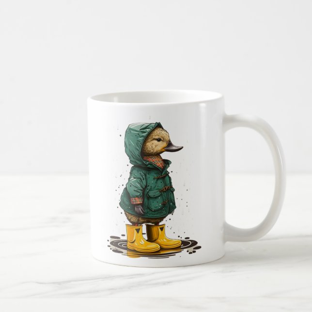 Caneca De Café Puddle Duck (Direita)