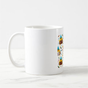Caneca De Café Pudim Flamejante Sobremesa de Natal Arte Fofa