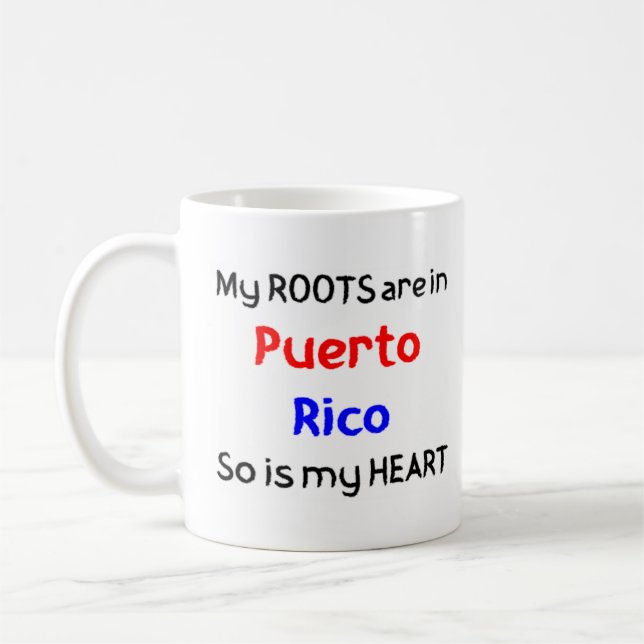 Caneca De Café puerto rico raízes (Esquerda)