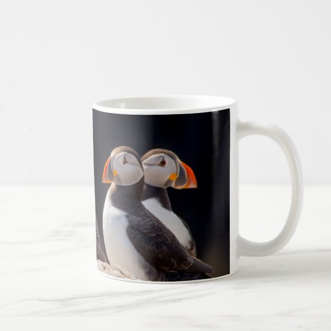 Caneca De Café Puffins (Direita)