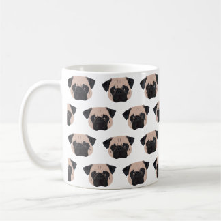 Caneca De Café Pug Adorável