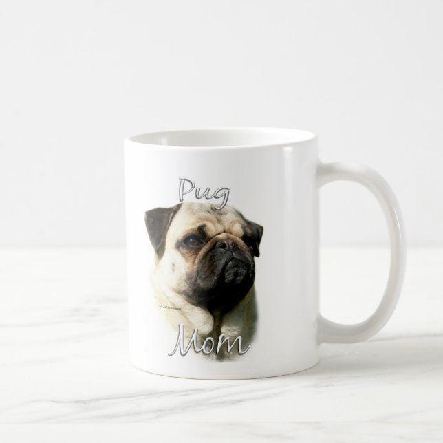 Caneca De Café Pug (afronta) Mãe 2 (Direita)