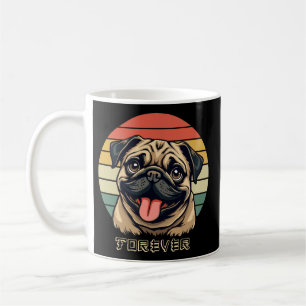 Caneca De Café Pug Amor Para Sempre � Design Fofos de Pug