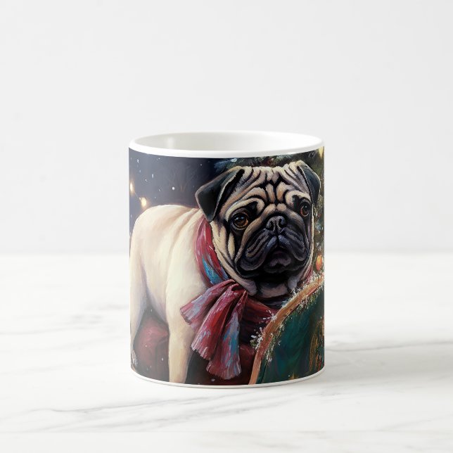 Caneca De Café Pug Christmas Fesason Season (Centro)