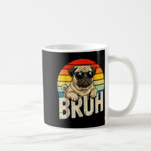 Caneca De Café Pug Diz Bruhadorable Cão Humor Divertido Moda Meme