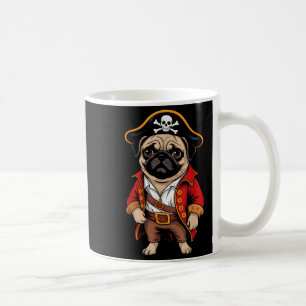Caneca De Café Pug Dog Pirate Shirt Boys Crianças Skull Halloween
