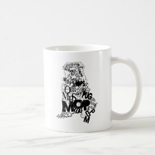 Caneca De Café Pug dos tipos