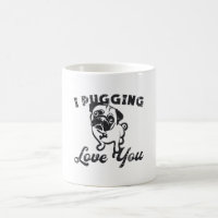 Pug I Pugging Love You Dog Vintage Gift