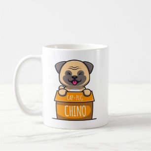 Caneca De Café Pug in a Cup - Boné-Pug-Chino