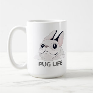 CANECA DE CAFÉ PUG LIFE