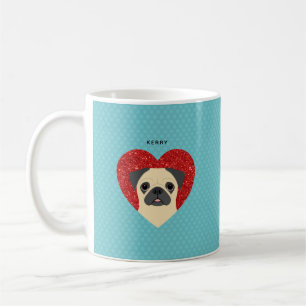 Caneca De Café Pug Mugs