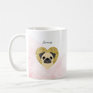 Caneca De Café Pug Mugs