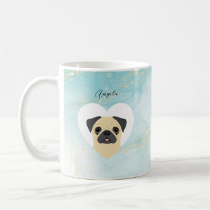 Caneca De Café Pug Mugs