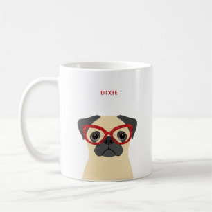 Caneca De Café Pug Mugs