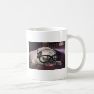 Caneca De Café Pug nos vidros