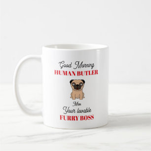 Caneca De Café Pug Personalizável