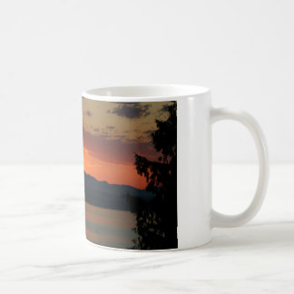 Caneca De Café Puget Sound/caneca do por do sol montanha olímpica