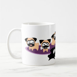 Caneca De Café Pugs inteiros de Lotta (roxos)