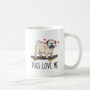 Caneca De Café Pugs me ama